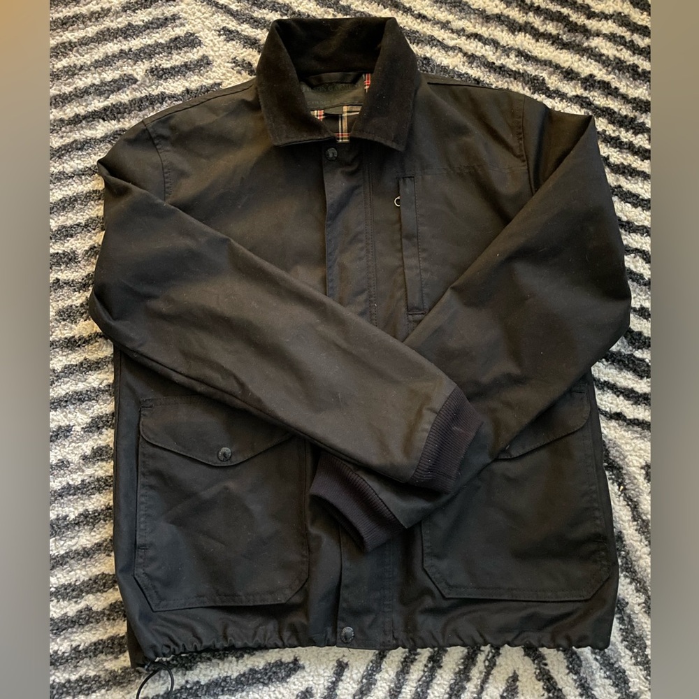 Filson black canvas bomber style jacket made in USA